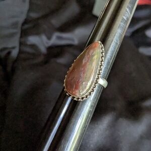 Handcrafted Noreena Jasper Teardrop Ring (9.25)